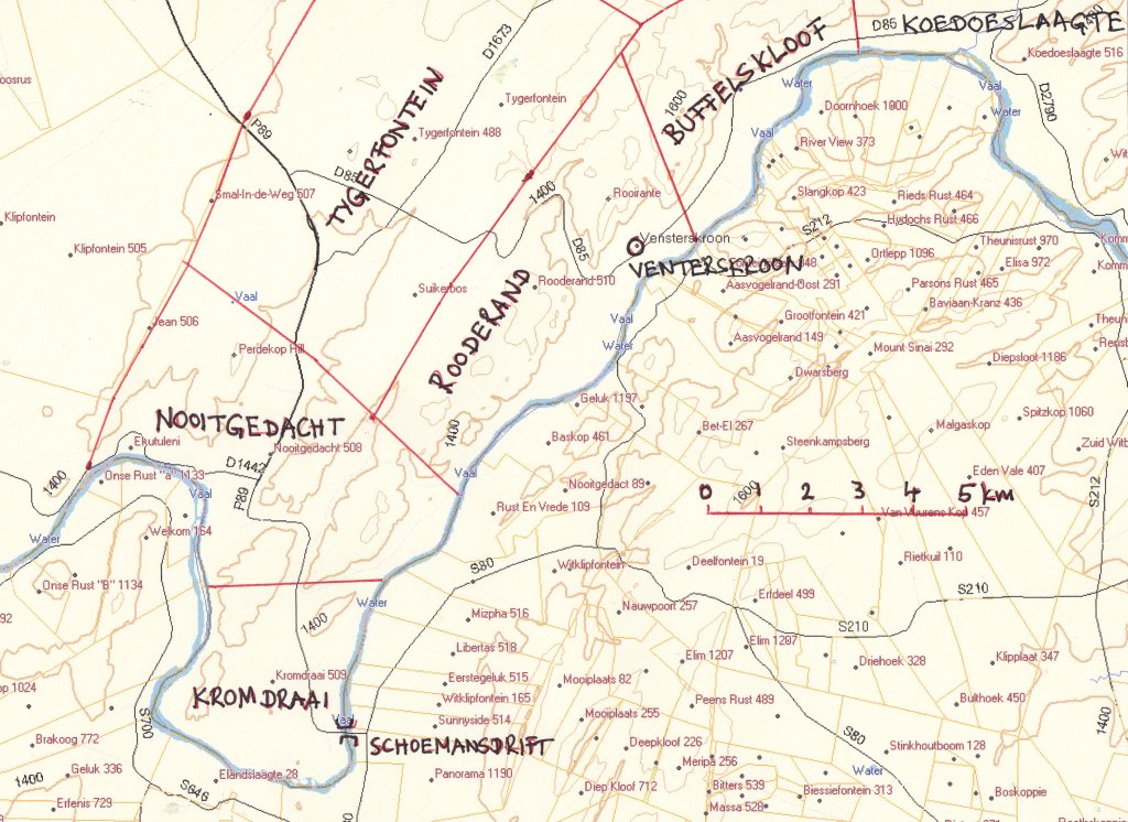 Venterskroon map